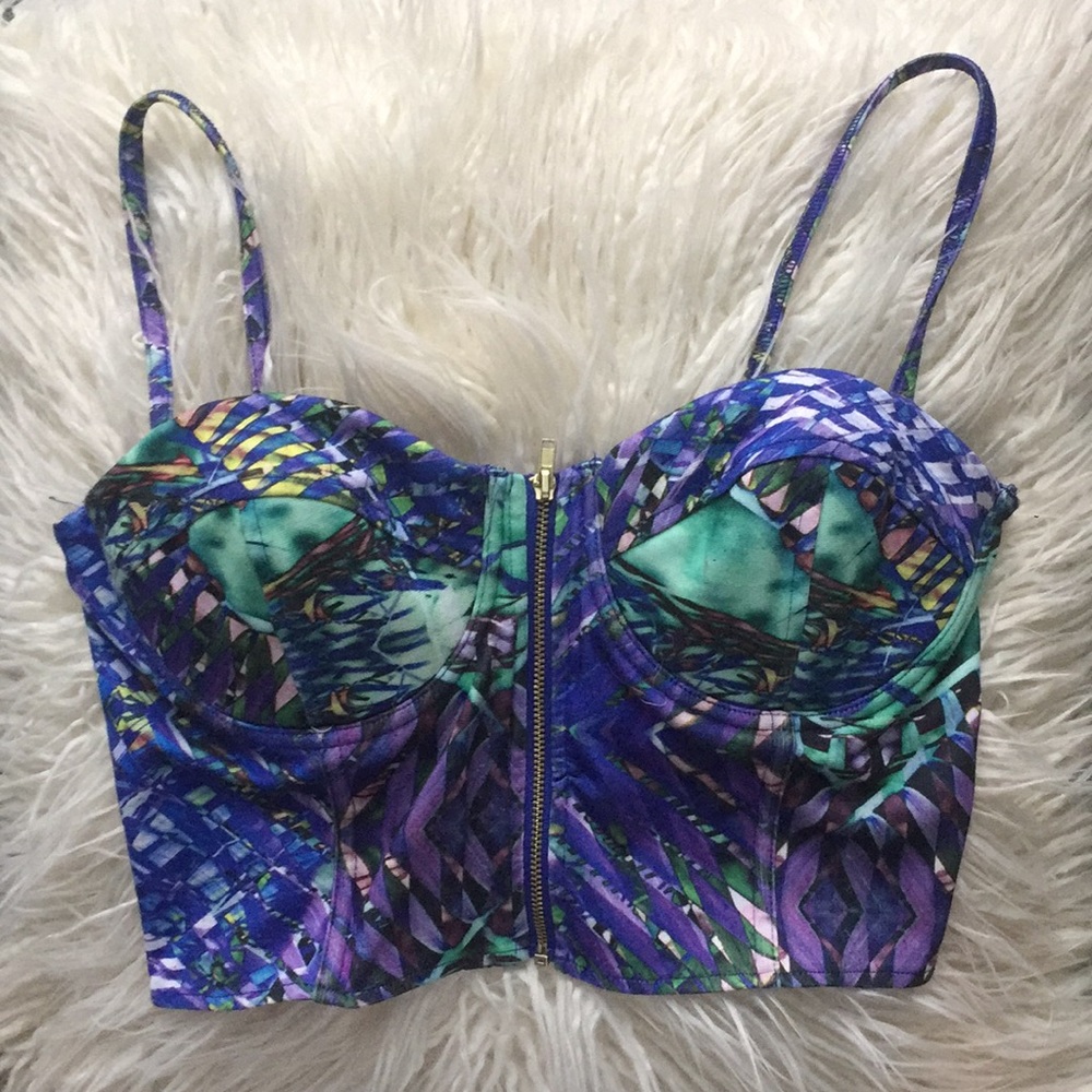 H&M paradise corset top